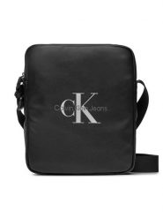 Calvin Klein Jeans Saszetka Monogram Soft Reporter 22 K50K511503 Czarny. Czarne saszetki i nerki Calvin Klein Jeans, bez wzorów, z jeansu. Za 429.99 zł.