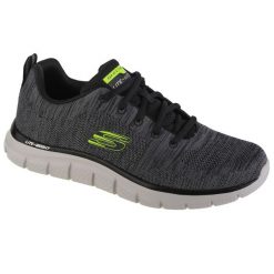 Buty treningowe męskie, Skechers Track - Front Runner. Szare buty treningowe Skechers, bez wzorów, z materiału, trekkingowe. Za 279.99 zł.