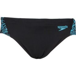 Kąpielówki w kolorze czarno-turkusowym. Kąpielówki marki Speedo. W wyprzedaży za 78.95 zł.