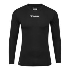 Dżersej z długim rękawem Hummel Bl Essential. Czarne bielizna termoaktywna Hummel, l, bez wzorów, z dżerseju, bez ramiączek, na fitness i siłownię. Za 123.00 zł.