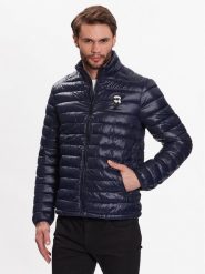 KARL LAGERFELD Kurtka przejściowa 505022 500590 Granatowy Regular Fit. Niebieskie kurtki KARL LAGERFELD, m, bez wzorów, z syntetyku, bez kaptura. Za 569.99 zł.