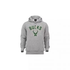 Bluza do koszykówki męska New Era Milwaukee Bucks. Szare bluzy New Era, m, bez wzorów, bez kaptura. W wyprzedaży za 231.35 zł.