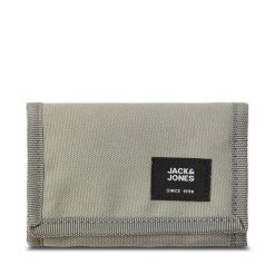 Duży Portfel Męski Jack&Jones. Szare portfele Jack&Jones, bez wzorów. Za 39.99 zł.