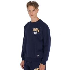 Bluza z okrągłym dekoltem Errea Graphic 51. Niebieskie bluzy ERREA, bez wzorów, z bawełny, bez kaptura. W wyprzedaży za 161.50 zł.