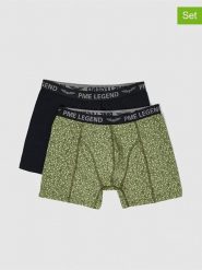 PME Legend Bokserki (2 pary) w kolorze czarno-zielonym rozmiar: XXL. Czarne bokserki PME Legend, xxl, bez wzorów. Za 86.45 zł.