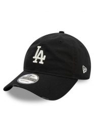 New Era Czapka z daszkiem LA Dodgers Distressed 9TWENTY 60595229 Czarny. Czarne czapki z daszkiem New Era, bez wzorów, z bawełny. Za 99.99 zł.