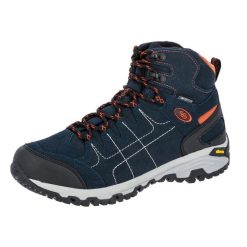 Buty trekkingowe Brütting Mount Shasta High. Niebieskie buty turystyczne BRÜTTING, bez wzorów, z materiału, bez zapięcia, outdoorowe. Za 407.10 zł.