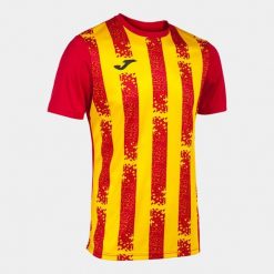 Koszulka Sportowa Joma Inter III Czerwona/Żółta 3XL - Oddychająca i Lekka. Czerwone t-shirty sportowe Joma, bez wzorów, z poliesteru, bez ramiączek, do piłki nożnej. Za 174.99 zł.