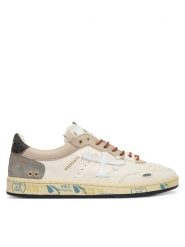 Premiata Sneakersy Bskt Clay Var 8163 Kremowy. Białe buty sportowe casual Premiata, bez wzorów, ze skóry, bez zapięcia. Za 1,159.00 zł.