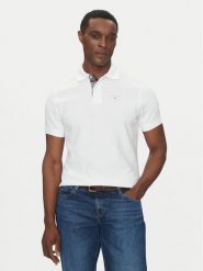 Barbour Polo Tartan MML0012WH11 Biały Tailored Fit. Białe koszulki polo Barbour, m, bez wzorów, z bawełny, bez kołnierzyka, bez ramiączek. Za 279.99 zł.