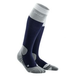 Skarpety do trekkingu męskie CEP Hiking z wełną merino kompresyjne wysokie. Niebieskie skarpety CEP, bez wzorów, z wełny. Za 199.00 zł.