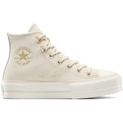 Buty sportowe Converse Chuck Taylor As Lift. Czerwone buty trekkingowe Converse, bez wzorów, ze skóry, bez zapięcia. Za 363.99 zł.