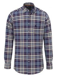 FYNCH-HATTON Koszula - Casual fit - w kolorze granatowym rozmiar: S. Niebieskie koszule Fynch-Hatton, s, bez wzorów, z bawełny, bez kołnierzyka, bez ramiączek. Za 100.99 zł.