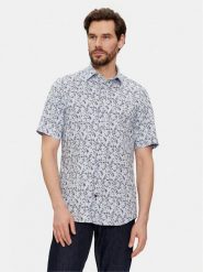 Tommy Hilfiger Koszula MW0MW35324 Niebieski Regular Fit. Niebieskie koszule Tommy Hilfiger, m, bez wzorów, z bawełny, bez kołnierzyka, bez ramiączek. Za 199.99 zł.
