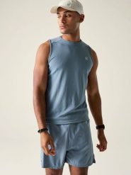 Dare 2b Top funkcyjny "Rapid" w kolorze szaroniebieskim rozmiar: XXL. Niebieskie t-shirty sportowe Dare 2B, bez wzorów, z materiału, bez ramiączek, outdoorowe. Za 61.17 zł.