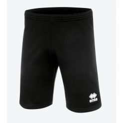 Szorty Errea Core. Czarne krótkie spodenki sportowe ERREA, l, bez wzorów, z materiału. Za 139.50 zł.