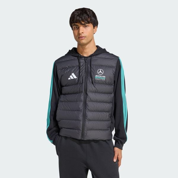 Kurtka Puchowa Mercedes-Amg Petronas Formula 1 Team Dna. Czarne kurtki Adidas, bez wzorów, z puchu, bez kaptura. Za 569.00 zł.