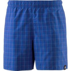 Szorty kąpielowe w kolorze niebieskim. Niebieskie szorty Adidas, bez wzorów, z materiału. W wyprzedaży za 81.95 zł.