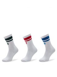 New Balance Zestaw 3 par wysokich skarpet męskich LAS32163AS5 Biały. Białe skarpety New Balance, bez wzorów, z materiału. Za 59.99 zł.
