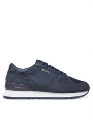 Guess Sneakersy FMTTRE FAB12 Granatowy. Niebieskie buty sportowe casual Guess, z aplikacjami, ze skóry, bez zapięcia. Za 529.99 zł.