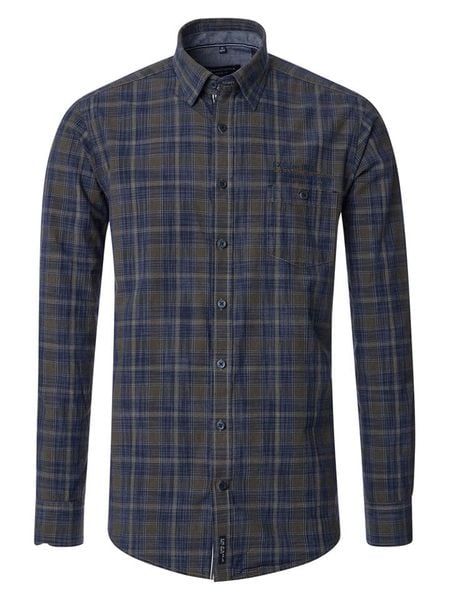 CASAMODA Koszula - Casual fit - w kolorze granatowym rozmiar: XL. Niebieskie koszule CASAMODA, xl, bez wzorów, z bawełny, bez kołnierzyka, bez ramiączek. Za 113.99 zł.