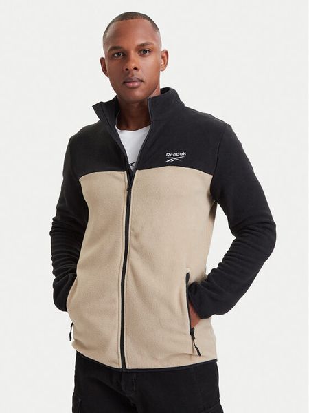 Reebok Polar RCC00104 Beżowy Regular Fit. Brązowe bluzy z polaru Reebok, m, bez wzorów, z polaru, bez kaptura. Za 249.99 zł.