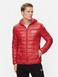 EA7 Emporio Armani Kurtka puchowa 8NPB02 PN29Z 1461 Czerwony Regular Fit. Czerwone kurtki EA7 Emporio Armani, m, bez wzorów, z puchu, bez kaptura. Za 459.99 zł.