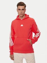 Adidas Bluza Future Icons 3-Stripes IR9229 Pomarańczowy Regular Fit. Brązowe bluzy Adidas, m, bez wzorów, z bawełny, bez kaptura. Za 179.99 zł.