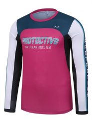 Protective Koszulka funkcyjna "Skids" w kolorze różowo-morsko-białym rozmiar: L. Białe t-shirty sportowe Protective, bez wzorów, z materiału, bez ramiączek, outdoorowe. Za 83.03 zł.