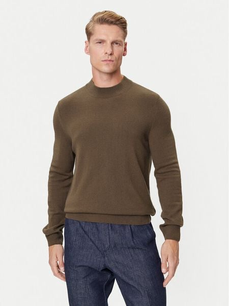 Marc O'Polo Denim Sweter 5000007280 Brązowy Regular Fit. Brązowe swetry rozpinane Marc O'Polo DENIM, m, bez wzorów, z denimu, bez kołnierzyka, bez ramiączek. Za 429.99 zł.