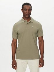 Barbour Polo Original Sports MML0358OL38 Khaki Regular Fit. Brązowe koszulki polo Barbour, m, bez wzorów, z bawełny, bez kołnierzyka, bez ramiączek. Za 269.99 zł.