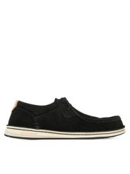 Birkenstock Półbuty Pasadena 1029658 Czarny. Czarne eleganckie półbuty Birkenstock, bez wzorów, ze skóry, bez obcasa, bez zapięcia. Za 579.99 zł.