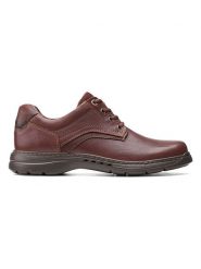 Clarks Skórzane trzewiki "Brawley Pace" w kolorze brązowym rozmiar: 42. Brązowe botki sznurowane Clarks, bez wzorów, bez obcasa, bez zapięcia. Za 252.12 zł.