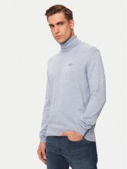 La Martina Golf ZMS019 YW091 Niebieski Regular Fit. Niebieskie golfy La Martina, m, bez wzorów, z bawełny, bez kołnierzyka, bez ramiączek. Za 419.99 zł.