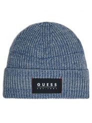 Guess Czapka AM5026 POL01 Niebieski. Niebieskie czapki zimowe Guess, z aplikacjami, z materiału. Za 169.99 zł.