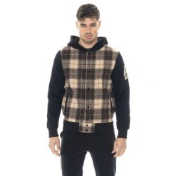 Bluza Leone 1947 Vintage Dept. Herren-Winter-Kapuzens aus Stoff. Czarne bluzy LEONE 1947 APPAREL, bez wzorów, z bawełny, bez kaptura. W wyprzedaży za 235.76 zł.