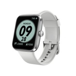 Second Life - Zegarek smartwatch multisportowy cardio Decath... - Stan Doskonały. Białe, cyfrowe zegarki Decathlon, plastikowe. Za 111.99 zł.
