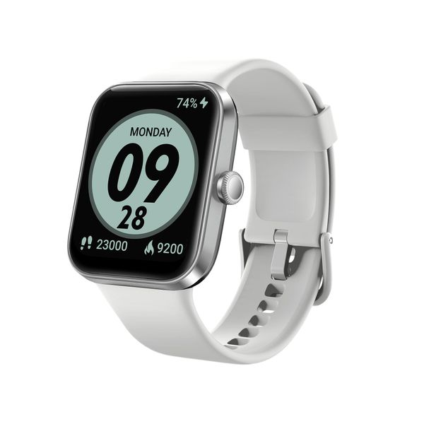 Second Life - Zegarek smartwatch multisportowy cardio Decath... - Stan Doskonały. Białe, cyfrowe zegarki Decathlon, plastikowe. Za 111.99 zł.