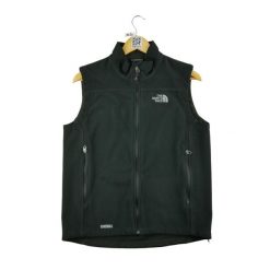 Second life - Męska czarna kurtka polarowa TNF WindWall - Jak nowy. Czarne kurtki The North Face, m, bez wzorów, z polaru, bez kaptura. Za 170.36 zł.