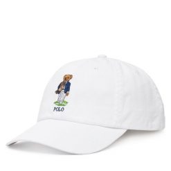 Czapka z daszkiem Polo Ralph Lauren. Białe czapki z daszkiem Polo Ralph Lauren, bez wzorów. Za 519.99 zł.
