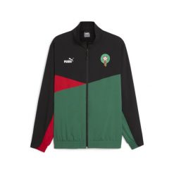 Męska kurtka piłkarska FRMF PUMA Black Vine For All Time Red Green. Czarne kurtki Puma, m, bez wzorów, bez kaptura. W wyprzedaży za 330.50 zł.