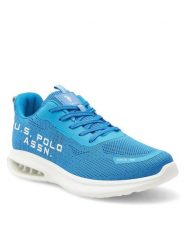 U.S. Polo Assn. Sneakersy ACTIVE001 Niebieski. Niebieskie buty sportowe casual U.S. Polo Assn., bez wzorów, z materiału, bez zapięcia. Za 199.99 zł.