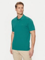 BOSS Polo Pallas 50468362 Zielony Regular Fit. Zielone koszulki polo Boss, l, bez wzorów, z bawełny, bez kołnierzyka, bez ramiączek. Za 259.99 zł.