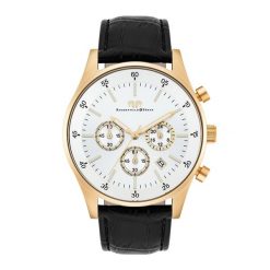 Rhodenwald & Söhne Chronograf Goodwill żółte złoto Skóra naturalna Czarny Zegarki męskie 1 ct Męskie. Czarne, analogowe zegarki Rhodenwald & Söhne, srebrne. Za 2,129.99 zł.