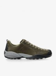 Buty turystyczne męskie Scarpa Mojito GTX. Zielone buty turystyczne Scarpa, bez wzorów, z gore-texu, bez zapięcia, outdoorowe, gore-tex. Za 841.49 zł.
