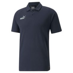 Polo Puma Teamfinal Casuals. Czarne koszulki polo Puma, l, bez wzorów, bez kołnierzyka, bez ramiączek. Za 191.30 zł.