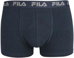 Bokserki męskie Fila 1-pak granatowe. Czarne bokserki 661, m, bez wzorów, z bawełny. Za 113.99 zł.