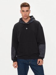 Hugo Bluza Ditcheno 50516719 Czarny Relaxed Fit. Czarne bluzy Hugo, m, bez wzorów, z bawełny, bez kaptura. Za 419.99 zł.