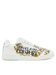 Versace Jeans Couture Sneakersy 78YA3SD1 Biały. Białe buty sportowe casual Versace Jeans Couture, bez wzorów, z jeansu, bez zapięcia. Za 549.99 zł.