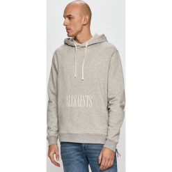 AllSaints - Bluza bawełniana. Szare bluzy AllSaints, l, bez wzorów, z bawełny, z kapturem. W wyprzedaży za 329.90 zł.